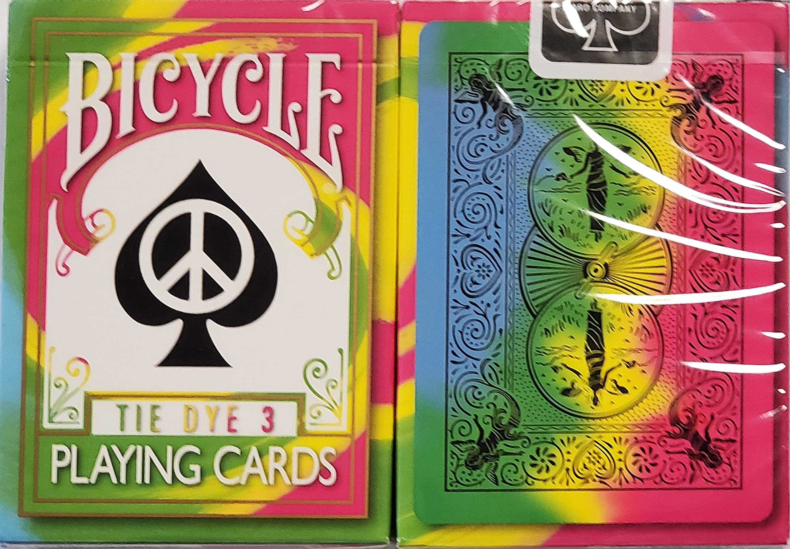 Amazon.com: Bicycle 3rd Edition Tie Dye 3 Deck Playing Cards Tye